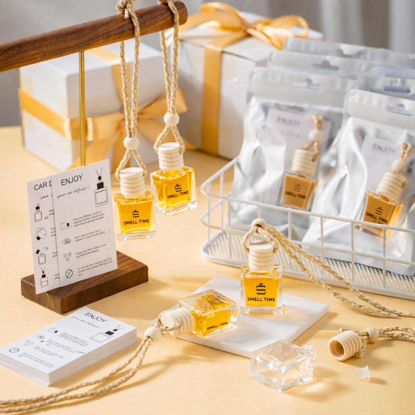 Car Air Freshener Linden Bloom 8ml | Luxury Scented Hanging Diffuser | Long-Lasting Car Perfume