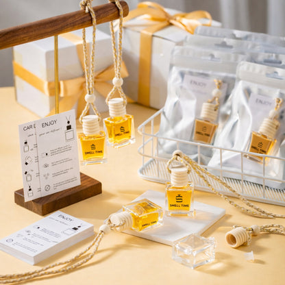 Car Air Freshener Linden Bloom 8ml | Luxury Scented Hanging Diffuser | Long-Lasting Car Perfume