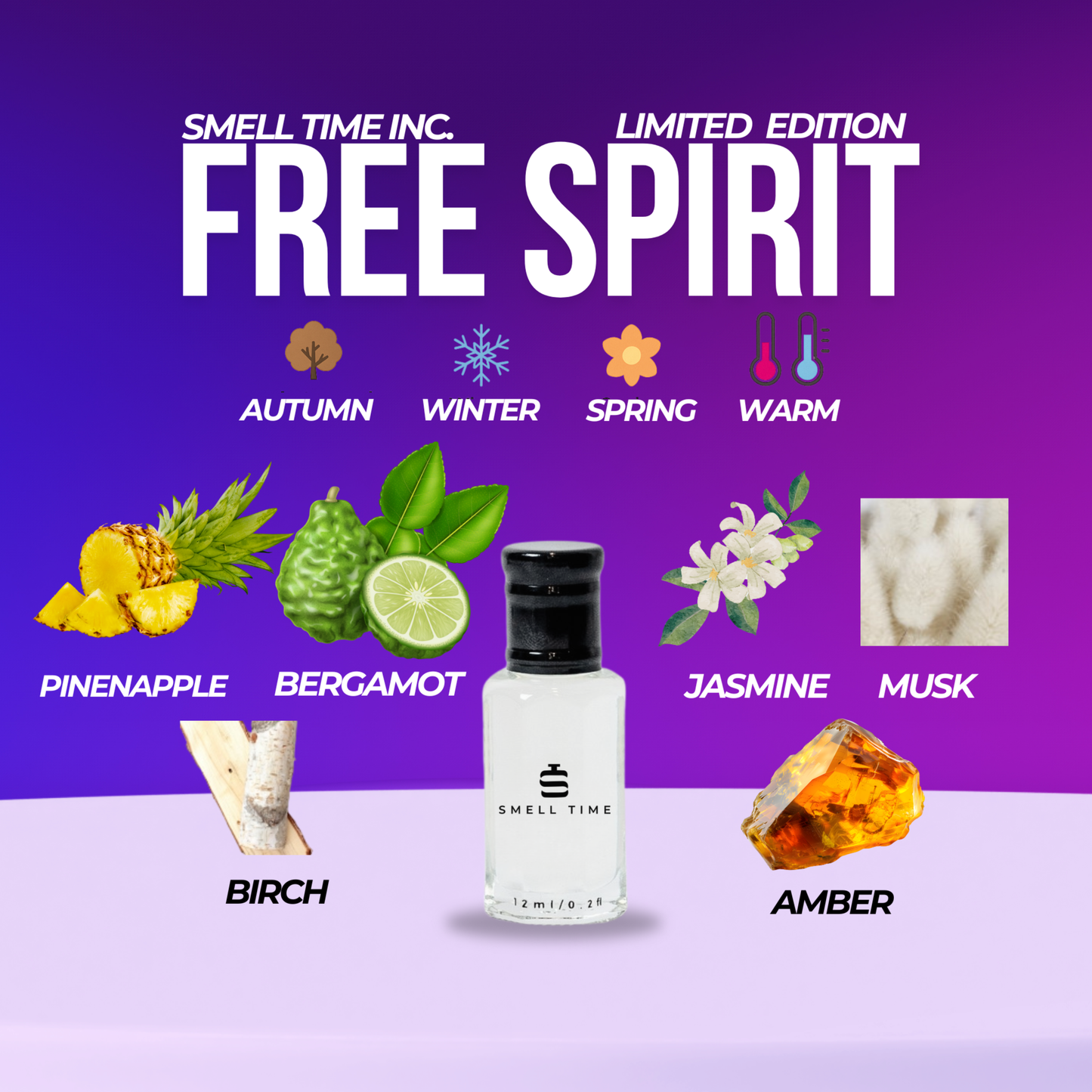 Free Spirit Hybrid Fragrance | Bold Fruity Woody Perfume | Smell Time USA