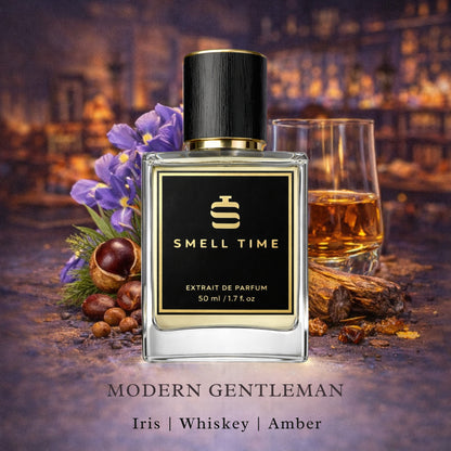Modern Gentleman – Woody Iris Amber Extrait de Parfum for Men | Elegant, Powdery & Long-Lasting Masculine Scent