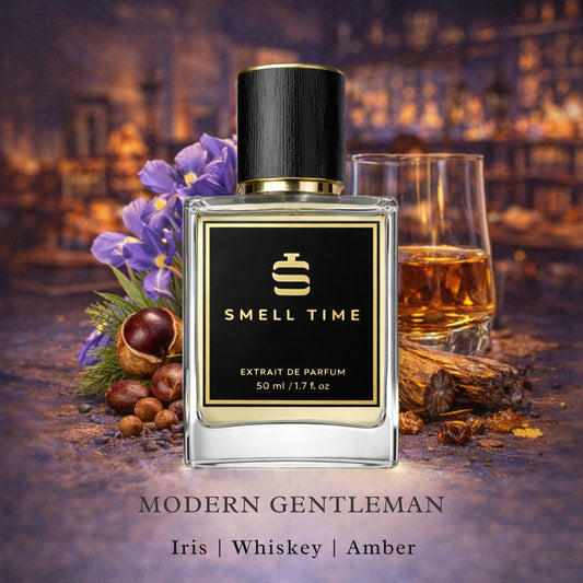 Modern Gentleman – Woody Iris Amber Extrait de Parfum for Men | Elegant, Powdery & Long-Lasting Masculine Scent