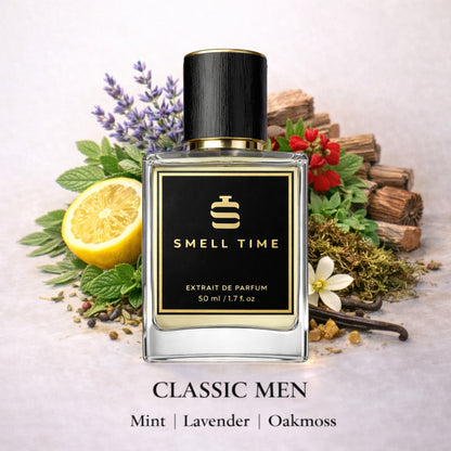 Classic Men – Woody Aromatic Extrait de Parfum | Clean & Timeless Masculine Fragrance