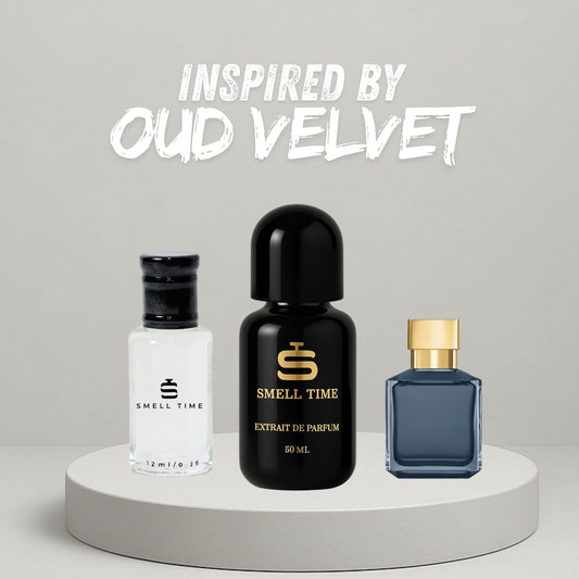 Oud Velvet Inspired Fragrance | Spicy Oud  Balsamic Scent | Warm & Bold Perfume | Smell Time USA
