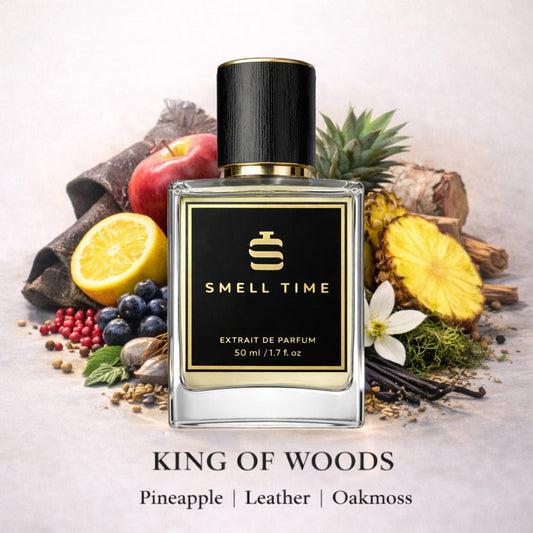 King of Woods – Fruity Smoky Woody Extrait de Parfum for Men | Bold, Confident & Long-Lasting Masculine Scent