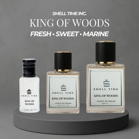 King of Woods – Fruity Smoky Woody Extrait de Parfum for Men | Bold, Confident & Long-Lasting Masculine Scent