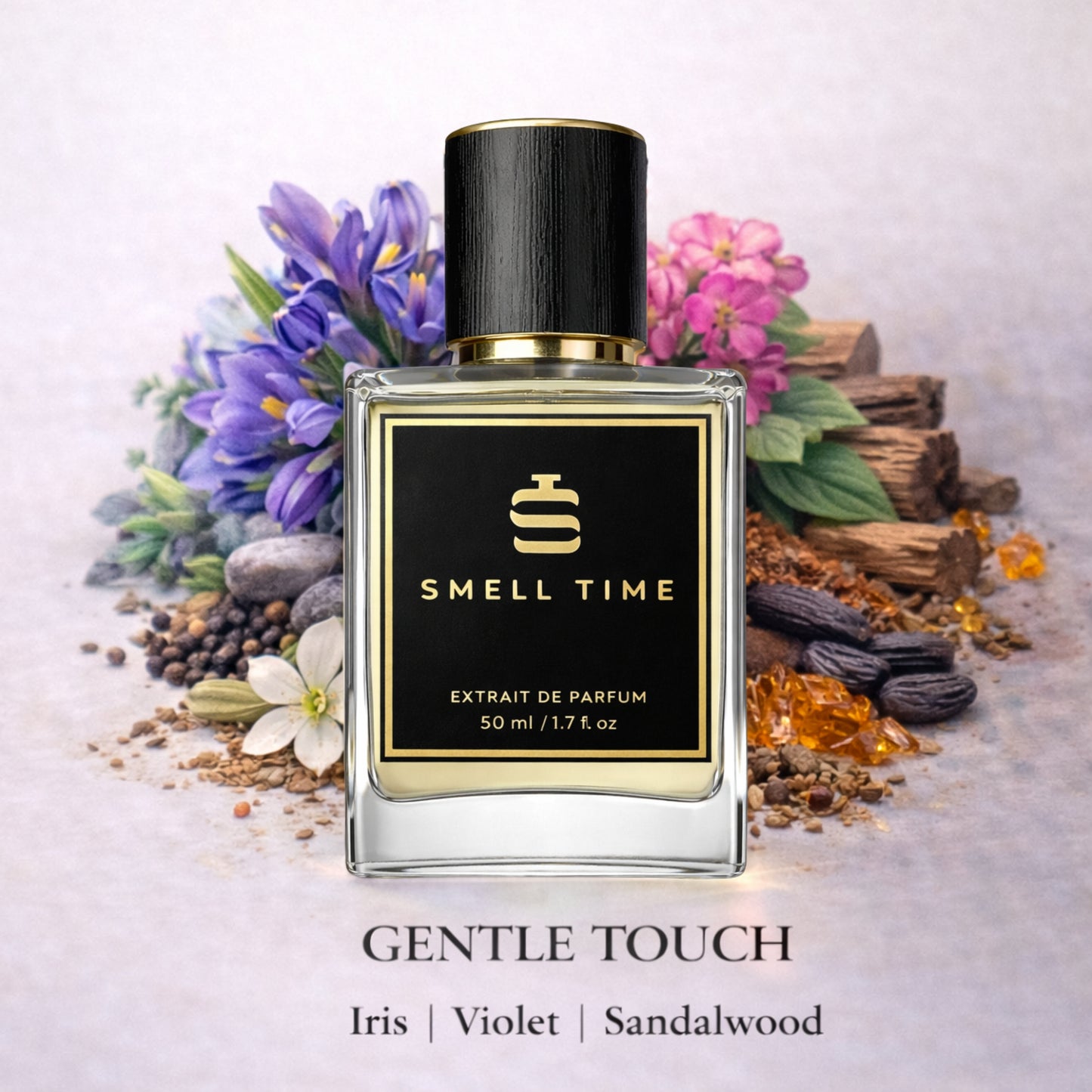 Gentle Touch – Clean Woody Iris Extrait de Parfum | Elegant & Long-Lasting Men’s Fragrance