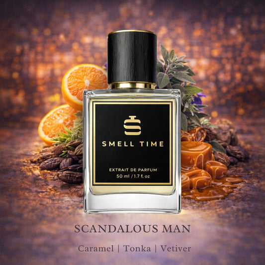 Scandalous Man – Sweet Spicy Amber Extrait de Parfum for Men | Bold, Seductive & Long-Lasting Scent
