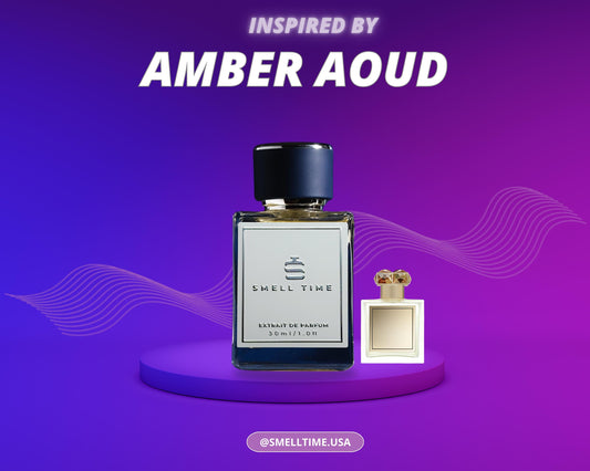 Amber Aoud Inspired Fragrance | Rich Amber and Oud | Long-Lasting and Handmade | Smell Time USA