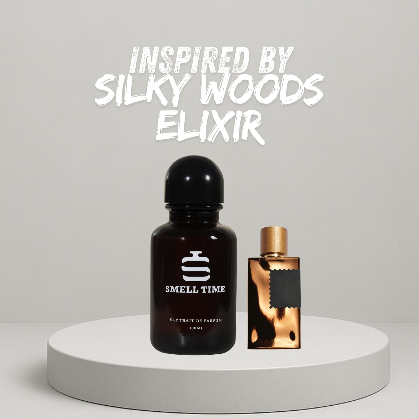 Silky Woods Elixir Inspired Fragrance | Vanilla Leather Oud Scent | Warm Spicy & Musky Perfume | Smell Time USA