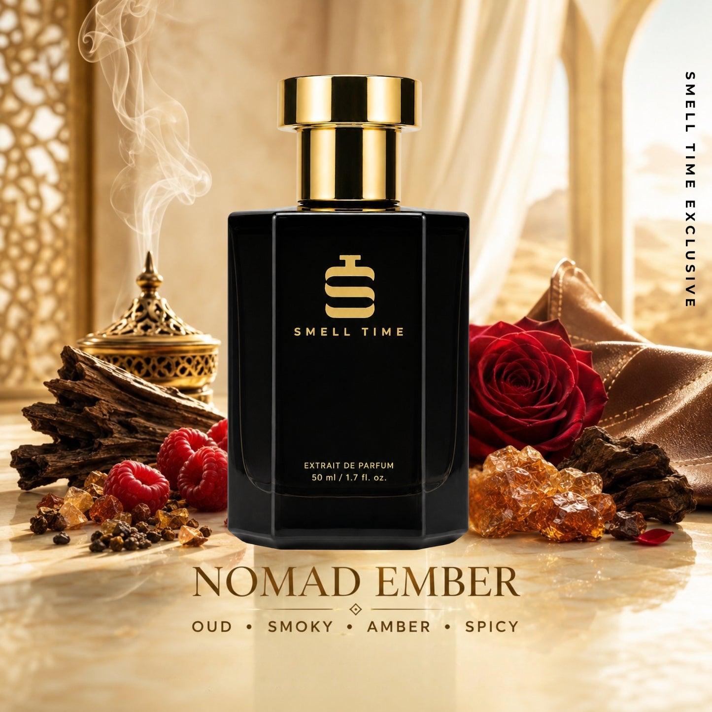 Nomad Ember – Intense Smoky Oud Amber Extrait de Parfum Unisex