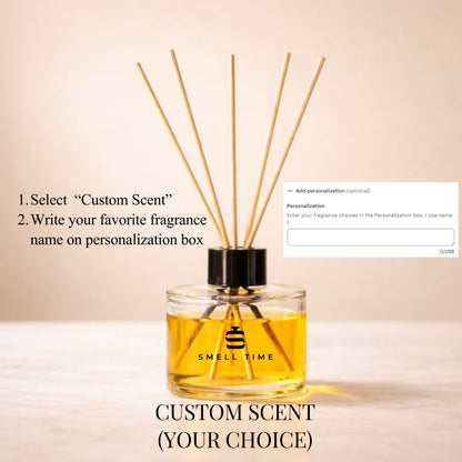 Reed Diffuser for Home & Office – Long Lasting, Alcohol-Free | Smell Time