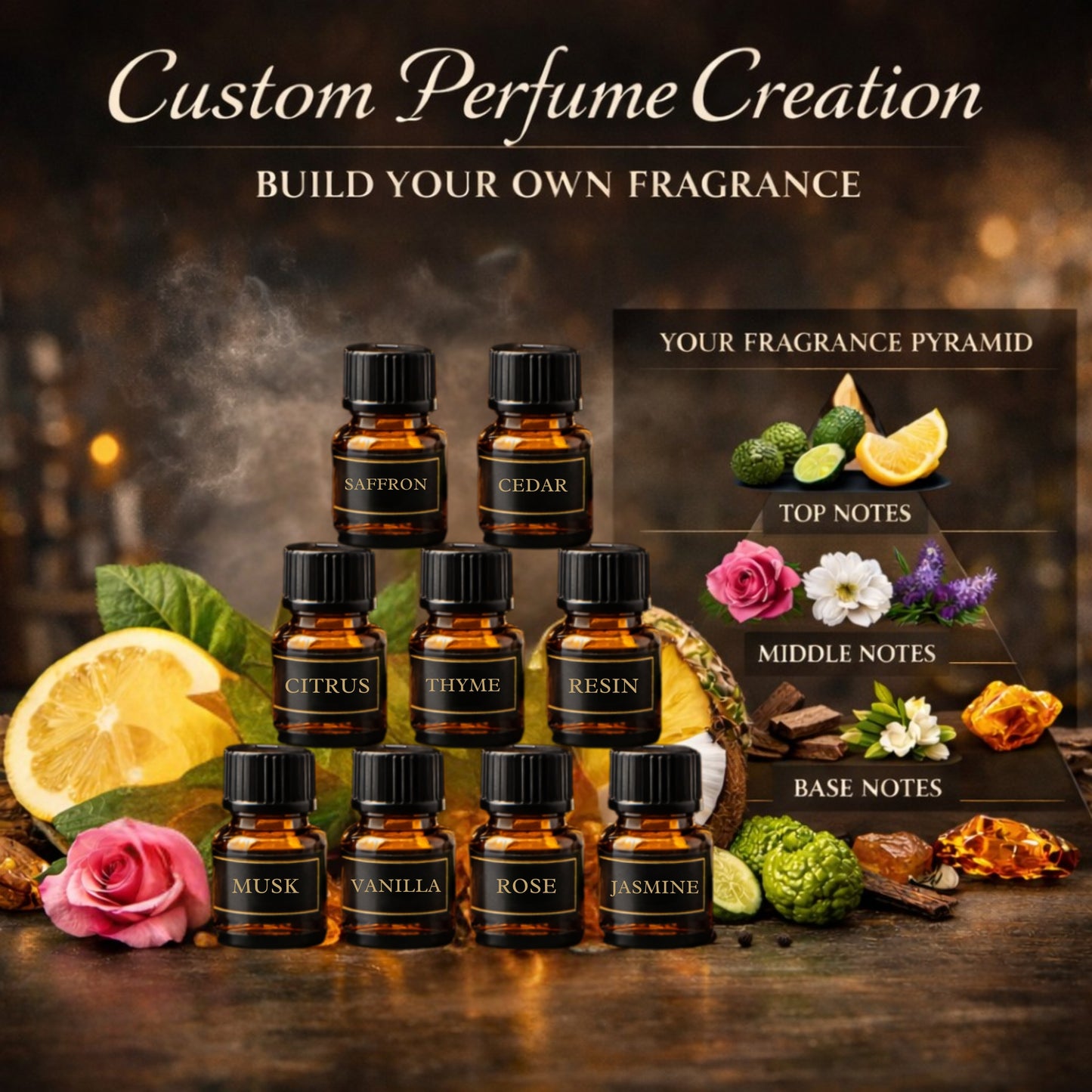 Custom Perfume Creation | Build Your Own Fragrance | Personalized Scent